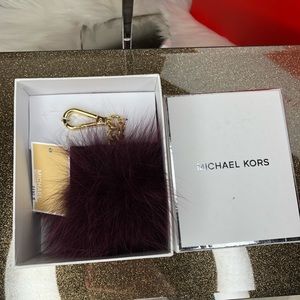 Michael Kors Accessories - Michael Kors MD Fur Pom charm key charms Michael Kors Accessories - Michael Kors MD Fur Pom charm key charms